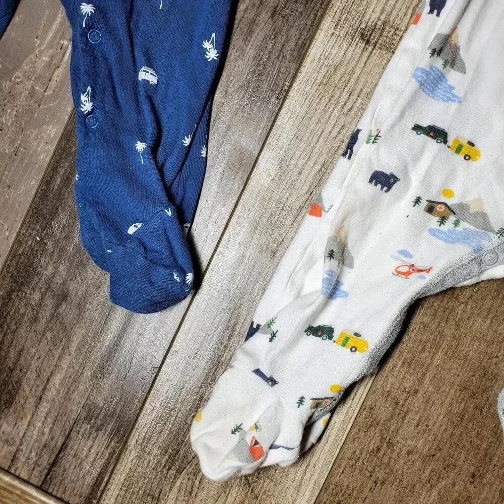 Carter's 9m Baby Boy Pajama Sleepwear Bundle 100% Cotton